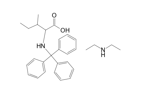 N-Trityl .alpha.-amino-3-methylpentanoic acid diethylamine salt