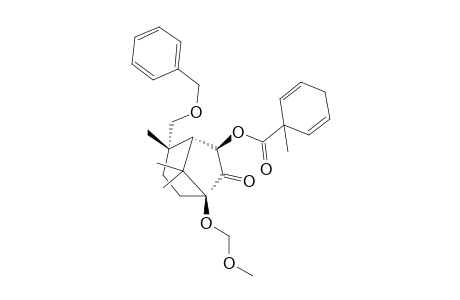 (1S,4S,5S,6R) 4-Benzyloxymethyl-1-(methoxymethoxy)-4,8,8-trimethylbicyclo[3.2.1]octan-7-one-6-yl 1-methylcyclohexa-2,5-dien-1-carboxylate