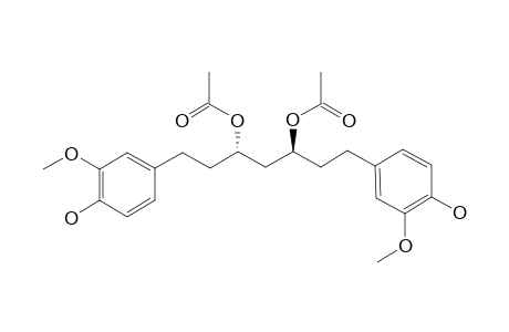 (3S,5S)-3,5-DIACETOXY-1,7-BIS-(4-HYDROXY-3-METHOXYPHENYL)-HEPTANE