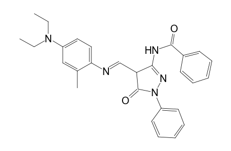 Benzamide, N-[4-[[[4-(diethylamino)-2-methylphenyl]imino]methyl]-4,5-dihydro-5-oxo-1-phenyl-1H-pyrazol-3-yl]-