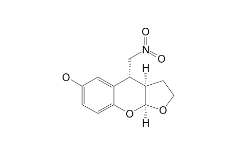 3a,4-trans-3a,9a-cis-4-(Nitromethyl)-2,3,3a,9a-tetrahydro-4H-furo[2,3-b]chromen-6-ol