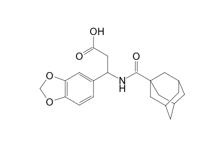3-(1-adamantylcarbonylamino)-3-(1,3-benzodioxol-5-yl)propanoic acid