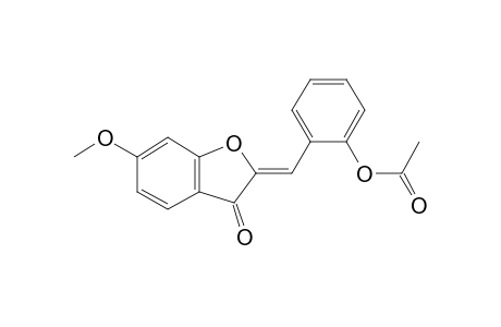 acetic acid [2-[(Z)-(3-keto-6-methoxy-benzofuran-2-ylidene)methyl]phenyl] ester