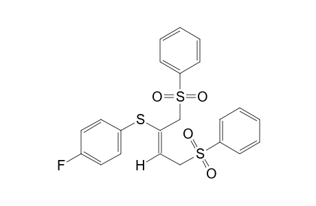 (E)-1,4-bis(phenylsulfonyl)-2-[(p-fluorophenyl)thio]-2-butene