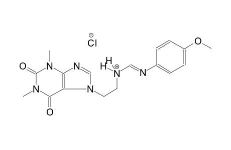 1H-purine-7-ethanaminium, 2,3,6,7-tetrahydro-N-[(E)-[(4-methoxyphenyl)imino]methyl]-1,3-dimethyl-2,6-dioxo-, chloride