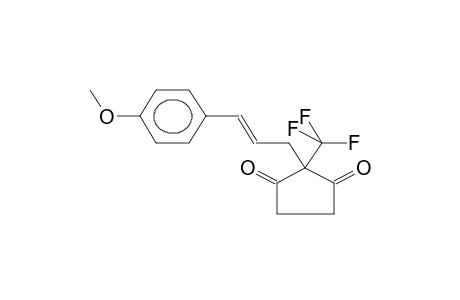 2-{3-[4-METHOXYPHENYL]PROP-2-ENYL}-2-TRIFLUOROMETHYLCYCLOPENTANE-1,3-DIONE