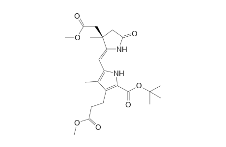 5-[(Z)-[(3R)-3-(2-methoxy-2-oxoethyl)-3-methyl-5-oxo-2-pyrrolidinylidene]methyl]-3-(3-methoxy-3-oxopropyl)-4-methyl-1H-pyrrole-2-carboxylic acid tert-butyl ester