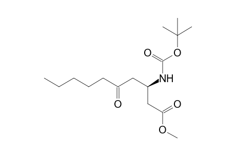 (3R)-3-(tert-butoxycarbonylamino)-5-keto-capric acid methyl ester