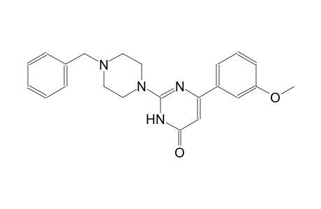 4(3H)-pyrimidinone, 6-(3-methoxyphenyl)-2-[4-(phenylmethyl)-1-piperazinyl]-