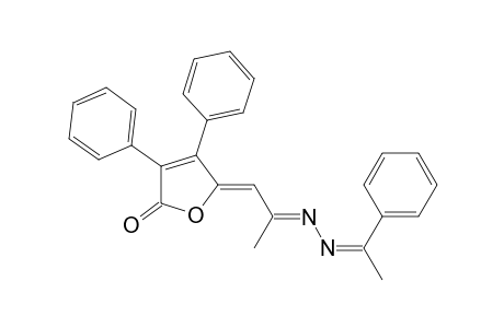 2(5H)-Furanone, 3,4-diphenyl-5-[2-[(1-phenylethylidene)hydrazono]pro pylidene]-