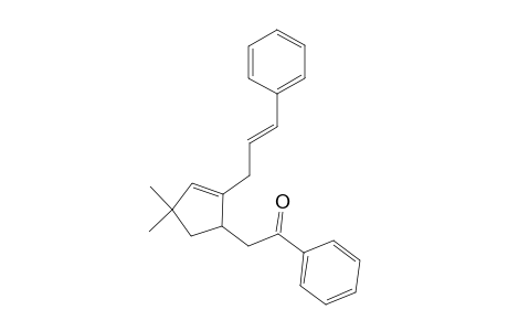 2-[4,4-Dimethyl-2-(3-phenyl-2-propenyl)-2-cyclopenten-1-yl]-1-phenylethanone