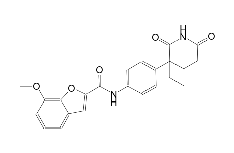 2-benzofurancarboxamide, N-[4-(3-ethyl-2,6-dioxo-3-piperidinyl)phenyl]-7-methoxy-