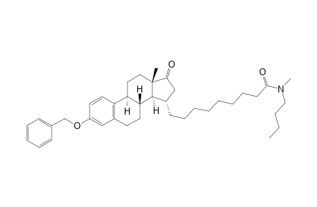 N-Butyl,N-methyl-9-(3'-benzyloxy-17'-oxo-1',3',5'(10')-estratrien-15'(.alpha.,beta.)-yl)-nonamide