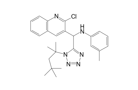 N-((2-chloroquinolin-3-yl)(1-(2,4,4-trimethylpentan-2-yl)-1H-tetrazol-5-yl)methyl)-3-methylaniline