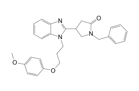 1-Benzyl-4-{1-[3-(4-methoxyphenoxy)propyl]-1H-1,3-benzodiazol-2-yl}pyrrolidin-2-one