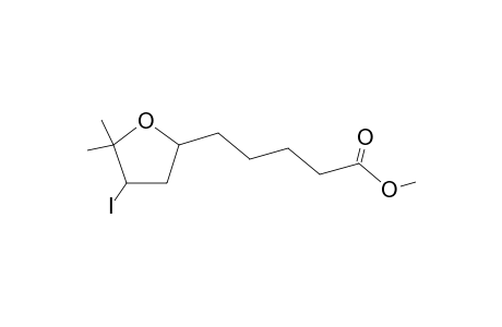 5-(4-iodo-5,5-dimethyl-2-oxolanyl)pentanoic acid methyl ester