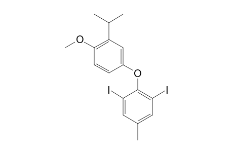 2-Isopropyl-4-(2,6-dijodo-4-methylphenoxy)-anisol