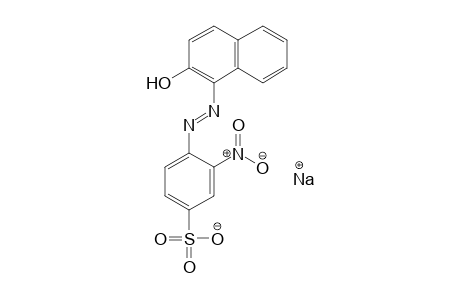 Sodium 4-[(2-hydroxy-1-naphthyl)diazenyl]-3-nitrobenzenesulfonate