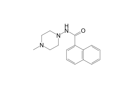 Naphthalene-1-carboxamide, N-(4-methyl-1-piperazinyl)-