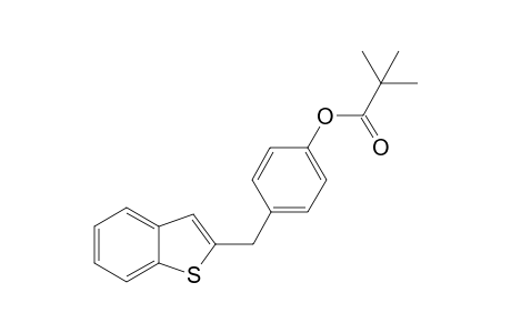 4-(benzo[b]thiophen-2-ylmethyl)phenyl pivalate