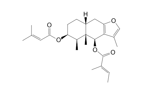 3-BETA-SENECIOYLOXY-6-BETA-TIGLOYLOXY-10-BETA-H-FURANOEREMOPHILANE