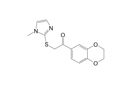 1-Ethanone, 1-(2,3-dihydro-1,4-benzodioxin-6-yl)-2-[(1-methyl-1H-imidazol-2-yl)thio]-