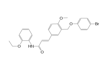 (2E)-3-{3-[(4-bromophenoxy)methyl]-4-methoxyphenyl}-N-(2-ethoxyphenyl)-2-propenamide