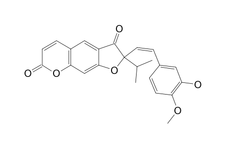 (Z)-2-(3-HYDROXY-4-METHOXYSTYRYL)-2-ISOPROPYL-2H-FURO-[3,2-G]-CHROMENE-3,7-DIONE