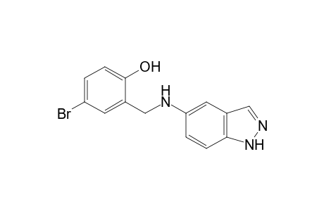 4-Bromo-2-[(1H-indazol-5-ylamino)methyl]phenol