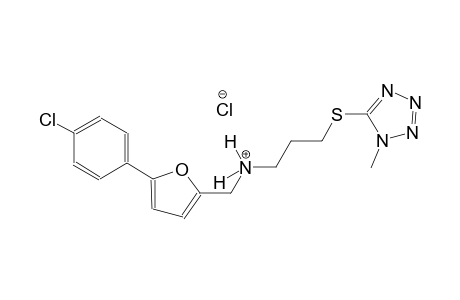 N-{[5-(4-chlorophenyl)-2-furyl]methyl}-3-[(1-methyl-1H-tetraazol-5-yl)sulfanyl]-1-propanaminium chloride