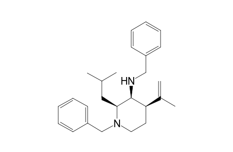 (2S,3S,4R)-N-(Benzyl-3-(N-benzylamino)-3-isopropenyl-2-(2-methylpropyl)piperidine