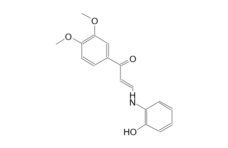 (2E)-1-(3,4-dimethoxyphenyl)-3-(2-hydroxyanilino)-2-propen-1-one