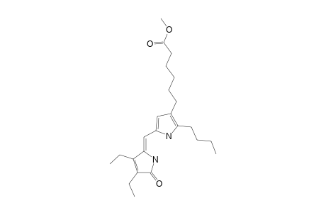 8-(5-CARBOMETHOXYPENTYL)-9-BUTYL-2,3-DIETHYL-DIPYRRIN-1-ONE