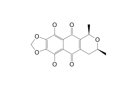 VENTILOQUINONE-M;CIS-6,9-DIHYDROXY-1,3-DIMETHYL-3,4,5,10-TETRAHYDRO-1H-NAPHTHO-[2,3-C]-PYRAN-5,10-QUINONE
