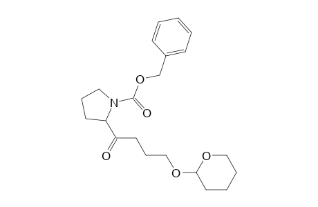 (2s)-n-carbobenzoxy-2-(1-oxo-4-(2'-tetrahydropyranyloxy)butyl)pyrrolidine