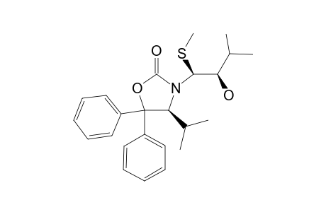 (S)-3-[(1S,2R)-2-HYDROXY-3-METHYL-1-(METHYLSULFANYL)-BUTYL]-4-ISOPROPYL-5,5-DIPHENYLOXAZOLIDIN-2-ONE