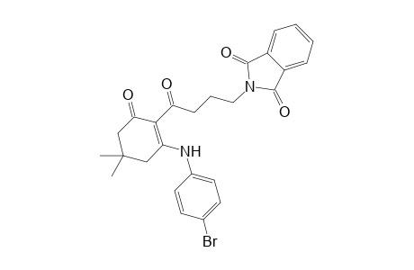 2-[4-[2-(4-bromoanilino)-4,4-dimethyl-6-oxo-1-cyclohexenyl]-4-oxobutyl]isoindole-1,3-dione