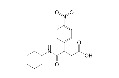 4-(Cyclohexylamino)-3-(4-nitrophenyl)-4-oxobutanoic acid
