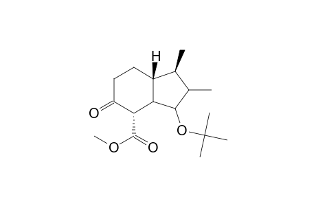 Methyl (+,-)-1b-t-butoxy-4b-7ab-dimethyl-5-oxo-2,3,3aa,4,5,6,7,7a-octahydro-1H-indene-4a-carboxylate