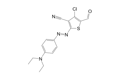 3-Thiophenecarbonitrile, 4-chloro-2-[[4-(diethylamino)phenyl]azo]-5-formyl-