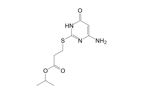 isopropyl 3-[(4-amino-6-oxo-1H-pyrimidin-2-yl)sulfanyl]propanoate