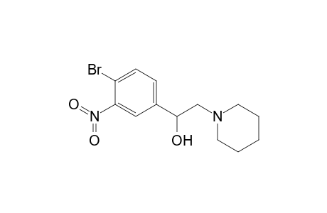 1-Piperidineethanol, .alpha.-(4-bromo-3-nitrophenyl)-, monohydrochloride