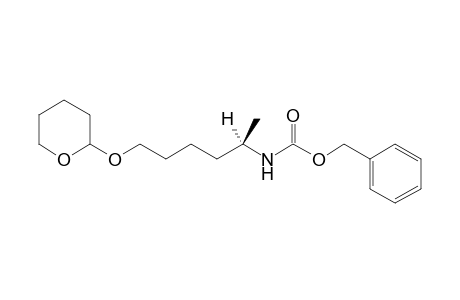 Benzyl N-[6-(tetrapyranyloxy)hex-2-yl]carbamate