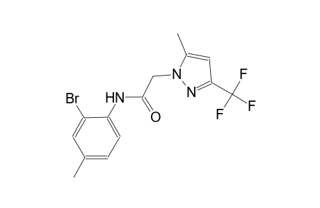 N-(2-bromo-4-methylphenyl)-2-[5-methyl-3-(trifluoromethyl)-1H-pyrazol-1-yl]acetamide