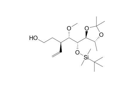 (3R)-3-[(1S,2R)-2-[tert-butyl(dimethyl)silyl]oxy-1-methoxy-2-[(4S,5R)-2,2,5-trimethyl-1,3-dioxolan-4-yl]ethyl]-4-penten-1-ol
