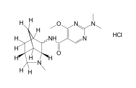 2-(dimethylamino)-4-methoxy-N-(1-methyloctahydro-3,5-methanocyclopenta[b]pyrrol-6-yl)-5-pyrimidinecarboxamide, monohydrochloride