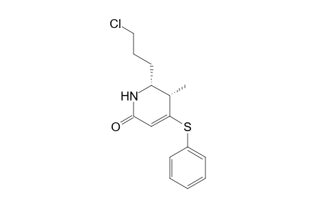 cis-6-(3-Chloropropyl)-5-methyl-4-(phenylthio)-1,2,5,6-tetrahydro-2-pyridinone