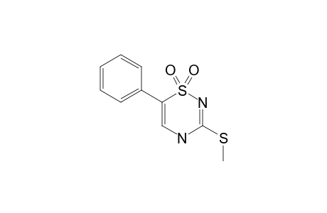 3-METHYLSULFANYL-6-PHENYL-4H-1,2,4-THIADIAZINE-1,1-DIOXIDE