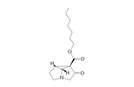 3-OXO-1-AZATRICYCLO-[3.3.1.0(4,6)]-OCTANE-4-CARBOXYLIC-ACID-HEPTYLESTER
