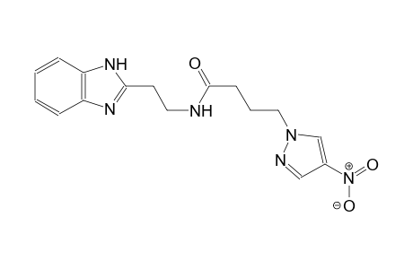 1H-pyrazole-1-butanamide, N-[2-(1H-benzimidazol-2-yl)ethyl]-4-nitro-